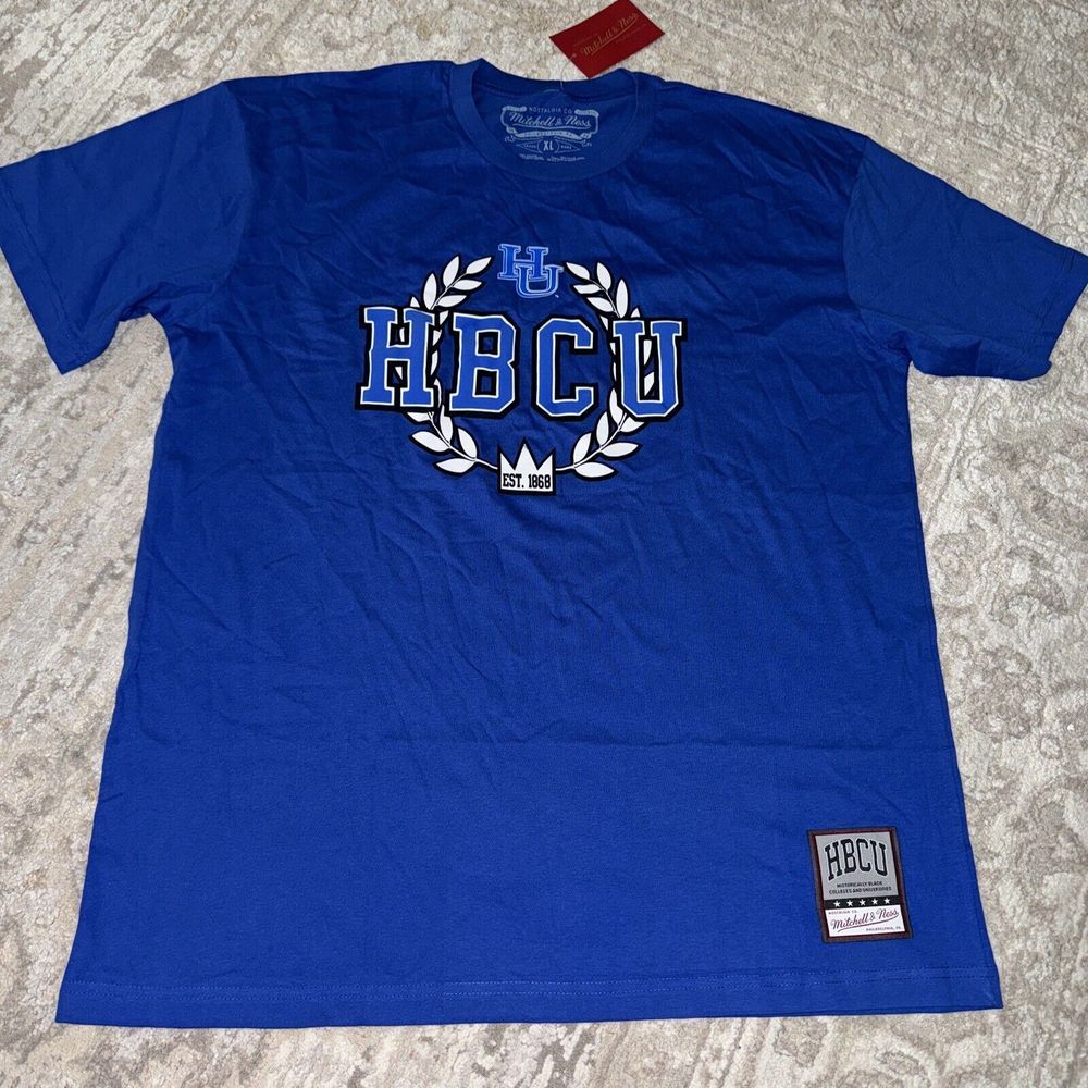 Mitchell & Ness Men's Jackson State University HBCU Wreath Tee Shirt XL Navy